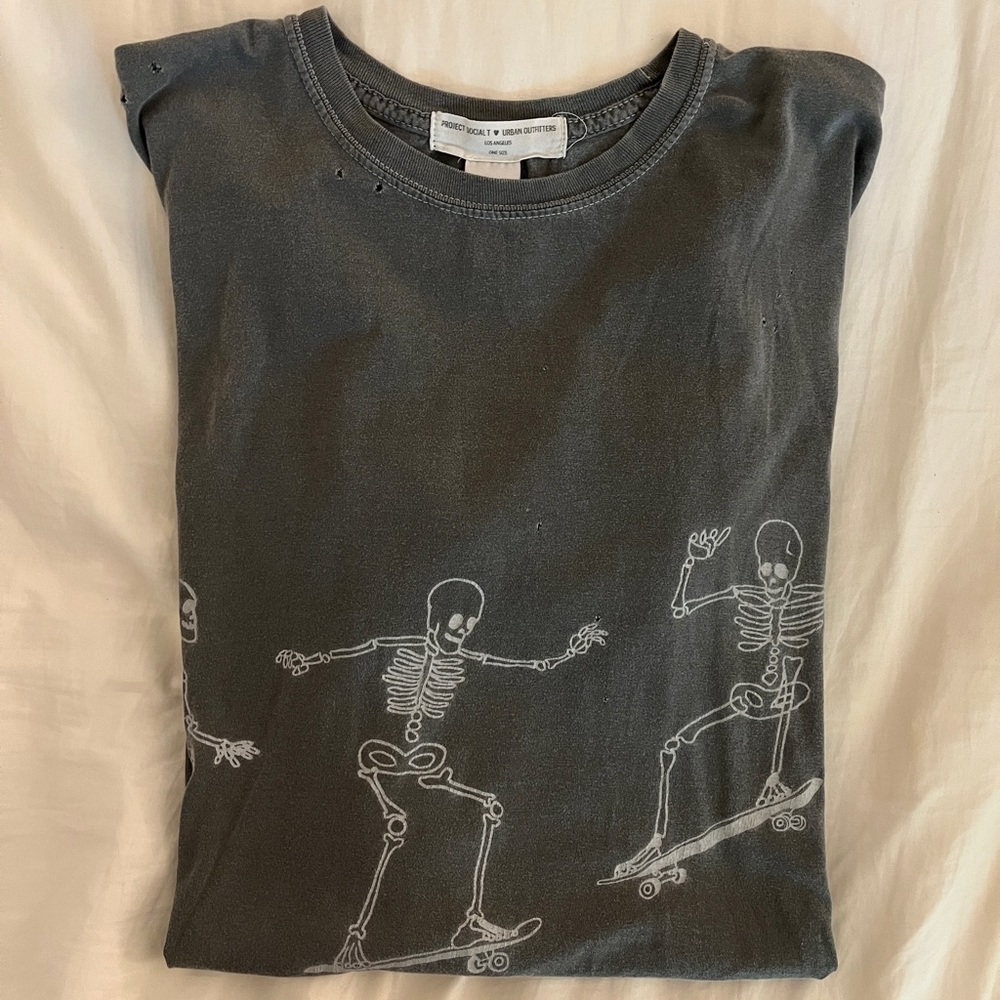 Urban outfitters project social skeleton T oversized